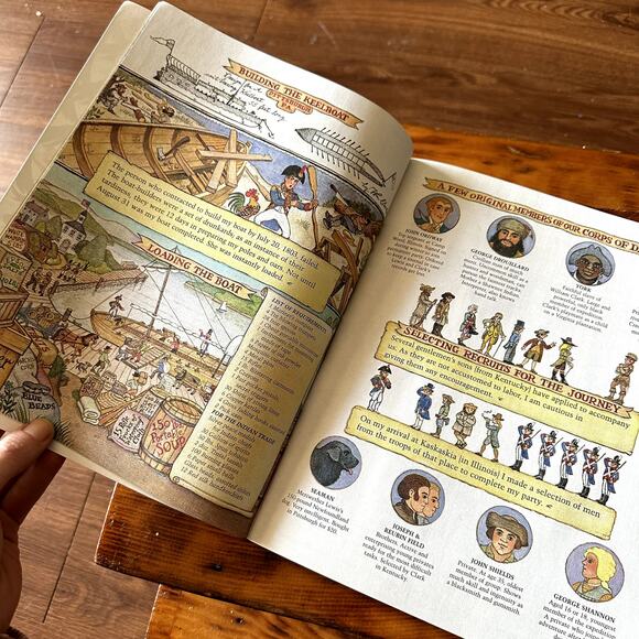 Vintage 1998 How We Crossed The West The Adventures Of Lewis & Clark Book - Picture 6 of 12